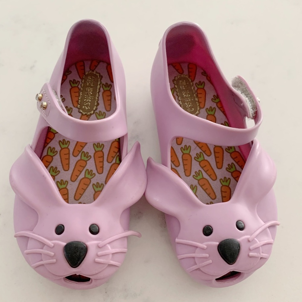 Mini Melissa Rabbit Bunny Toddler shoes size 7